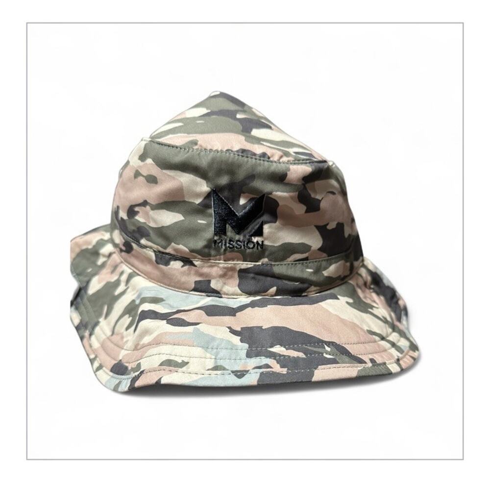Mission Cooling Green Camo Hat UPF 50 Sun Protection New Unisex